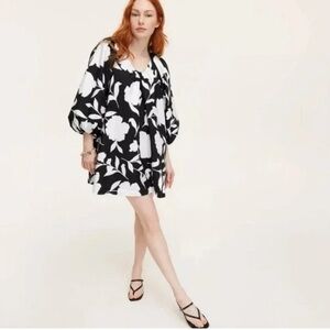 Kate Spade x Target Black and White Floral Dress Medium